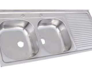 Lavaplatos Doble Sobreponer 1200x500 mm Derecho Splendid