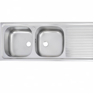 Lavaplatos Doble Empotrado 1235X435 mm Derecho Splendid